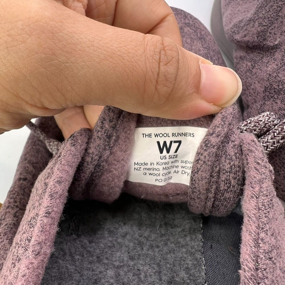 Allbirds Women’s Wool Runners Purple Wool Sneakers Korea Made Size 7 - Picture 3 of 8
